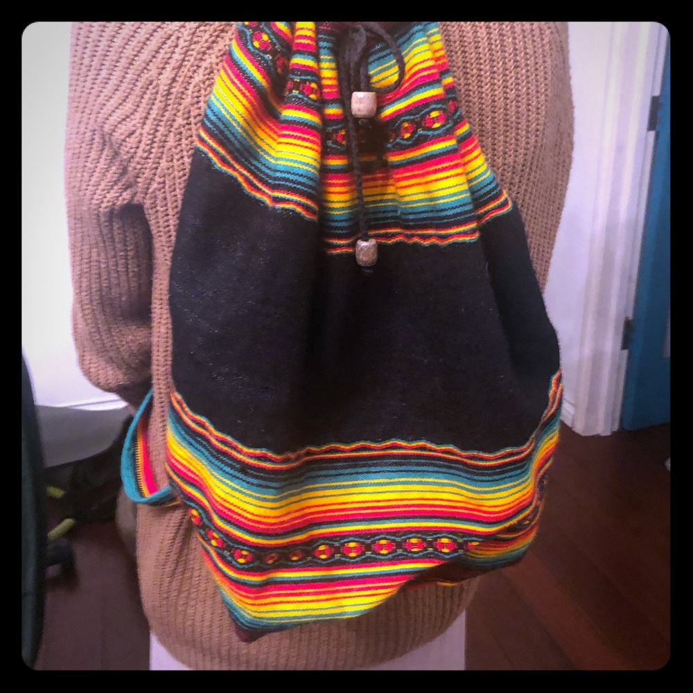 One shoulder backpack rom Peru